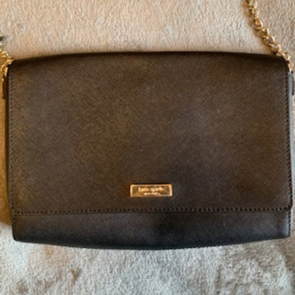 NWOT Kate Spade Black Saffiano leather - Picture 1 of 6